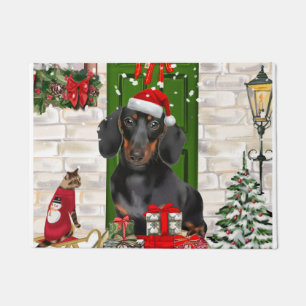 Dackel Dog Weihnachten Fußmatte