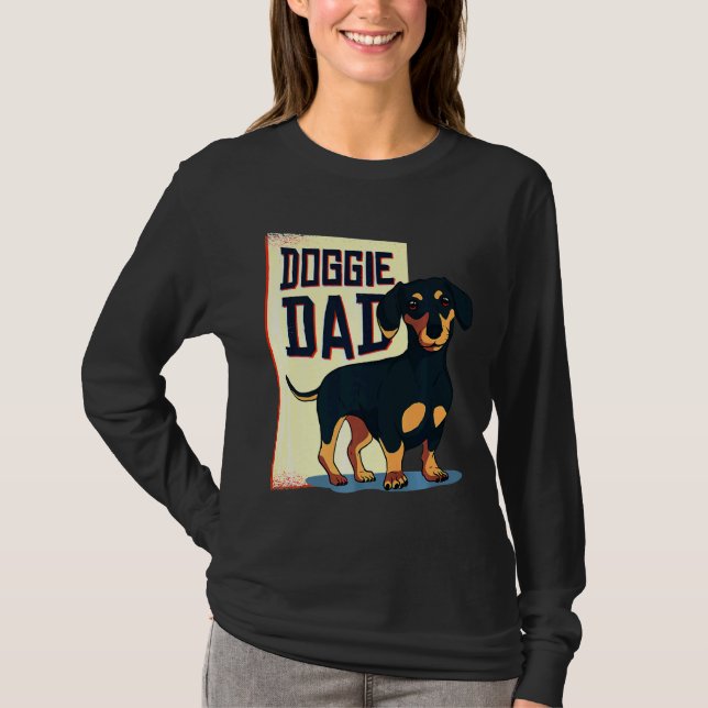 Dackel Doggie Vater T-Shirt (Vorderseite)