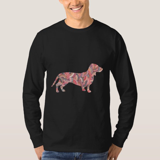 Dackel Doodle T-Shirt (Vorderseite)