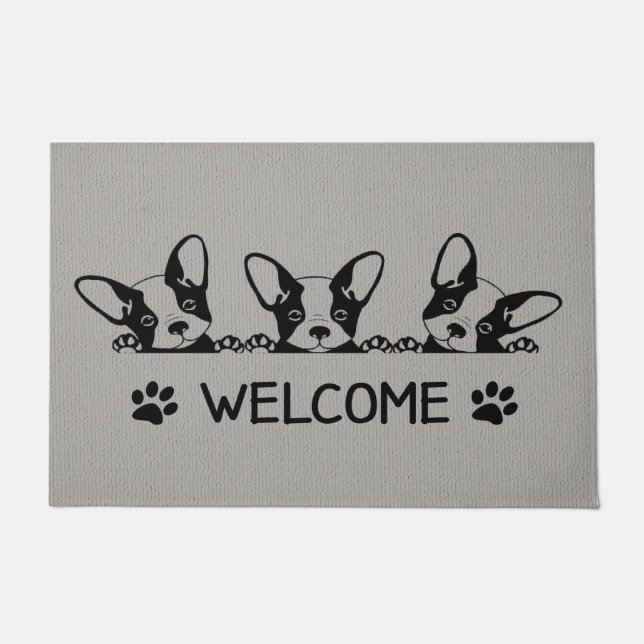 Dackel Doormat - Funny Dog Doormat, Dackel matt Fußmatte (Vorderseite)