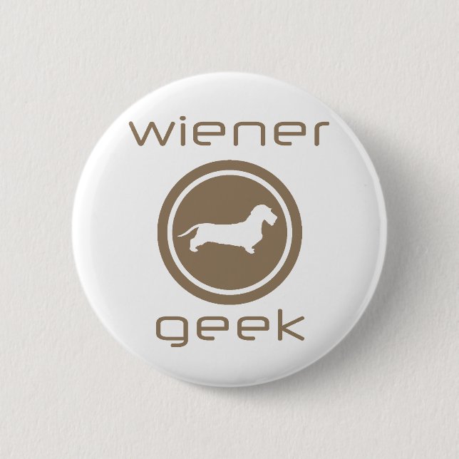 Dackel-Drahthaar Button (Vorderseite)