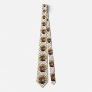 Dackel (Drahthaar) Malerei Original Dog Art Krawatte