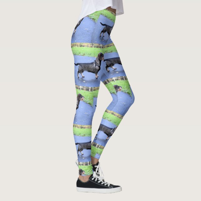 Dackel Drahthaar voll Leggings (Rechts)