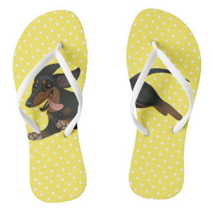 Dackel drehen Reinfall-Dackel-Hundeschuhe um Flip Flops