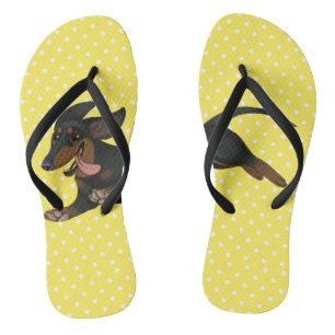 Dackel drehen Reinfall-Dackel-Hundeschuhe um Flip Flops