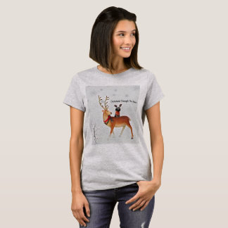 Dackel durch das Schnee-Shirt T-Shirt
