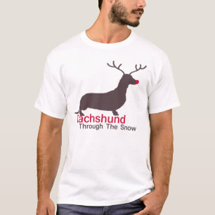 Dackel durch den Schnee T-Shirt