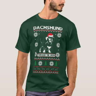 Dackel durch den Schnee T-Shirt