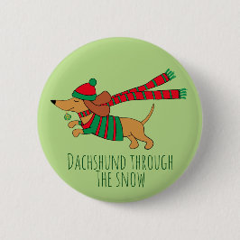 Dackel durch den Schneeballknopf Button