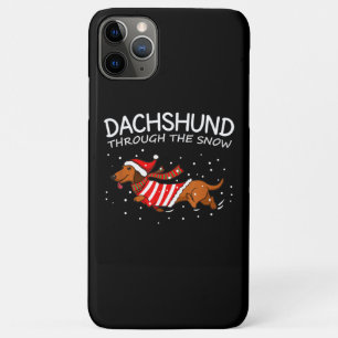 Dackel durch den schneewitzigen Hund Weihnachten Case-Mate iPhone Hülle