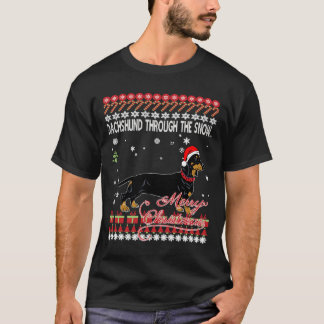 Dackel durch Weihnachten T-Shirt