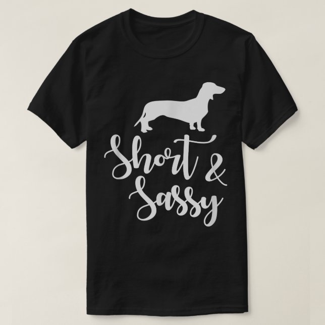 Dackel Eigentümer, Kurz & Sassy Doie Niedlich Funn T-Shirt (Design vorne)