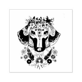 Dackel Erstellen Sie Ihre eigene 2,5" x 2,5"-Brief Gummistempel