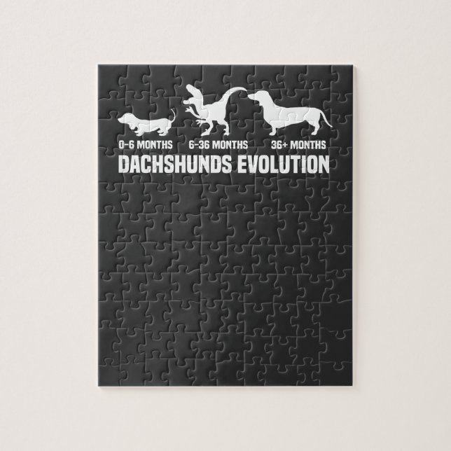 Dackel Evolutionen Puzzle (Vertikal)