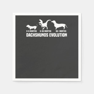 Dackel Evolutionen Serviette