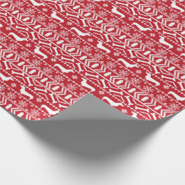 Dackel Fair Isle Weihnachtsgeschenk Wraps Geschenkpapier