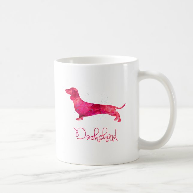 Dackel - Farbgestaltung Kaffeetasse (Rechts)