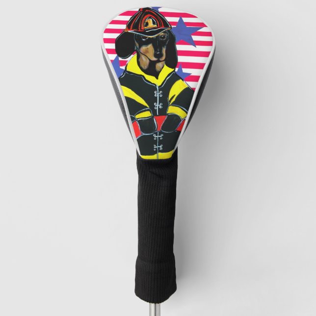 DACKEL FIREMEN GOLF HEADCOVER (Vorderseite)