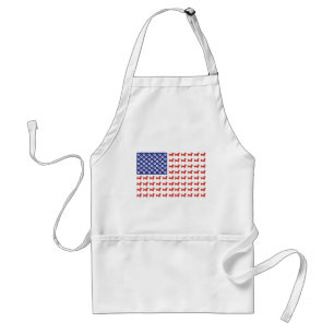 DACKEL-FLAG-T-Shirt Schürze