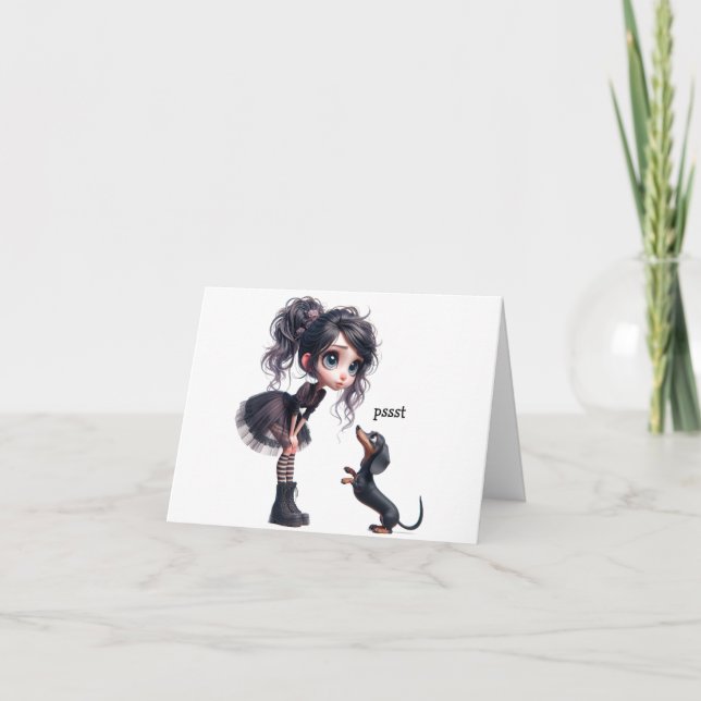 Dackel-Förderkarte Karte (Vorderseite)