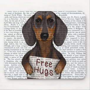 Dackel-Freie Hugs Mousepad