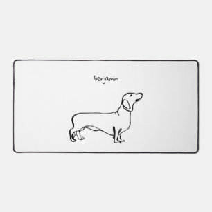 Dackel Freude: Individuell anpassbare Schreibtisch Schreibtischunterlage