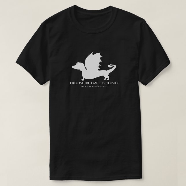 Dackel Fun Black Shirt (Design vorne)