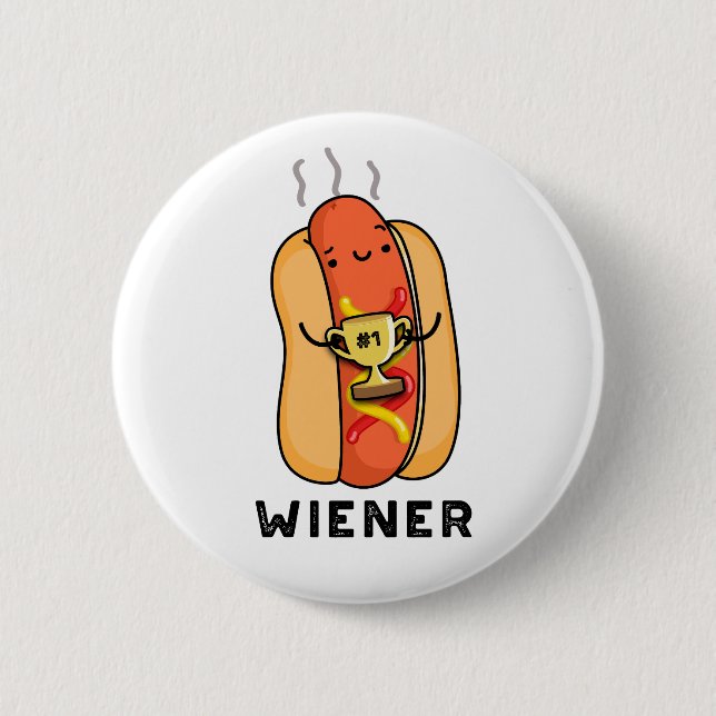Dackel Funny Sausage Pub Button (Vorderseite)