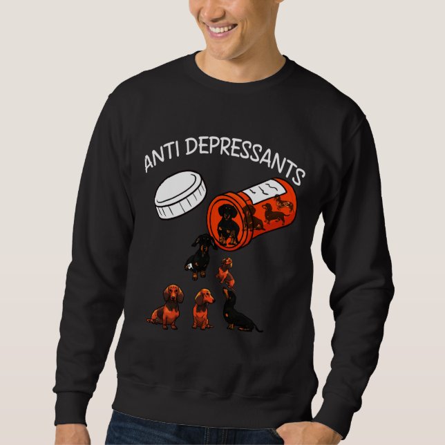 Dackel Funny Sweatshirt (Vorderseite)