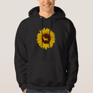 Dackel für Frauen Männer Wurst Hund Sonnenblumen L Hoodie