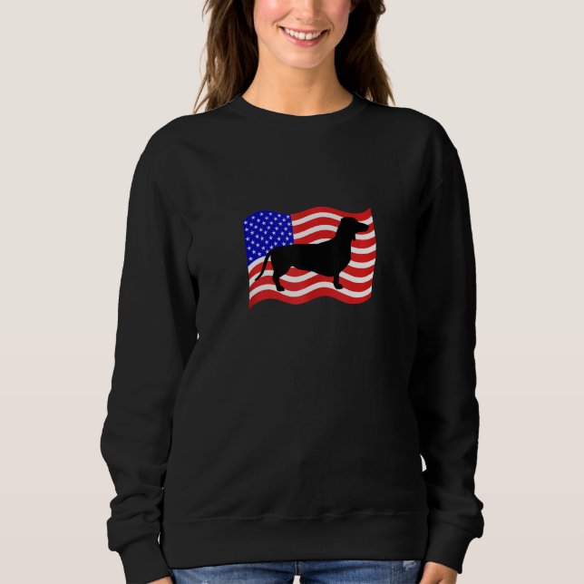 Dackel für Frauen Sweatshirt (Vorderseite)