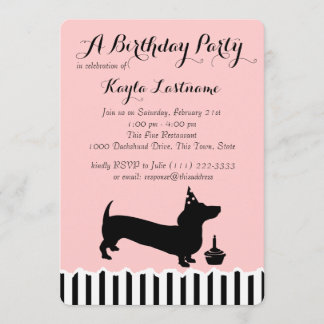 Dackel Geburtstag Einladung