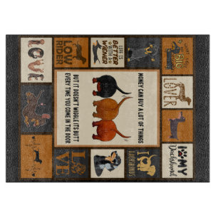 Dackel Geld kann viel Dackel kaufen Schneidebrett