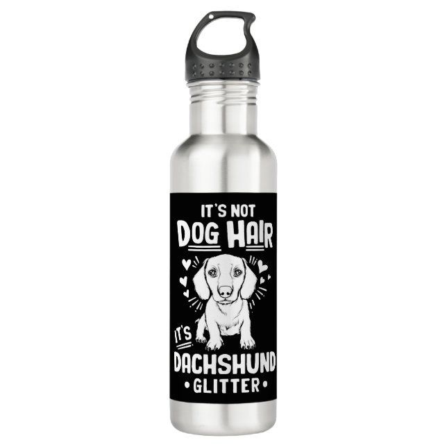 Dackel Geschenk Dixie Dackel Dackel Dackel Edelstahlflasche (Vorderseite)