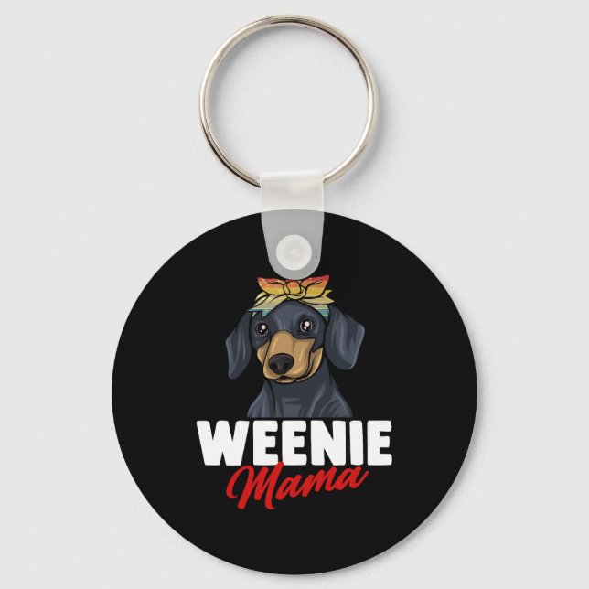 Dackel Geschenk Dixie Dackel Dackel Dackel Schlüsselanhänger (Vorderseite)