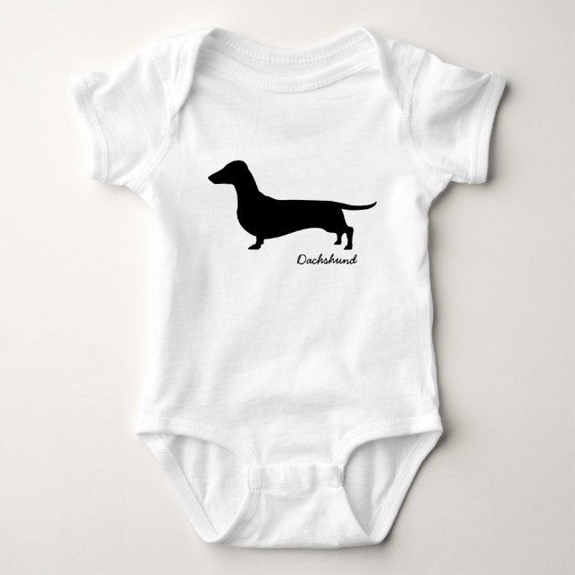 Dackel-Geschenke Baby Strampler (Vorderseite)