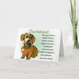 Dackel Geschenke Karte