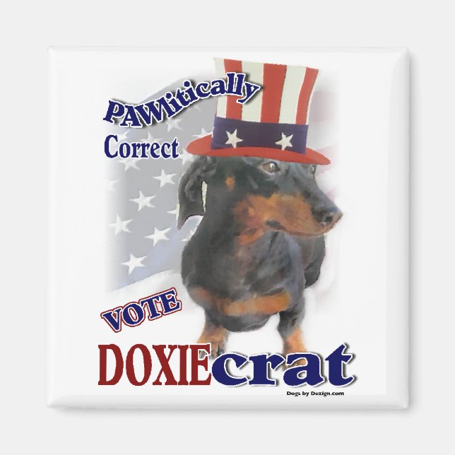 Dackel Geschenke Magnet (Vorne)