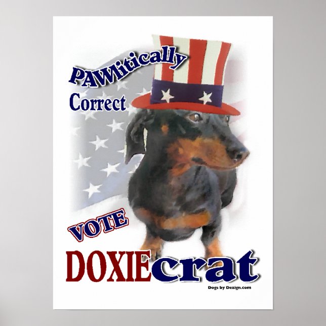 Dackel Geschenke Poster (Vorne)