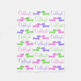 Dackel Geschlecht neutrales Kinderzimmer Lücke Fleecedecke