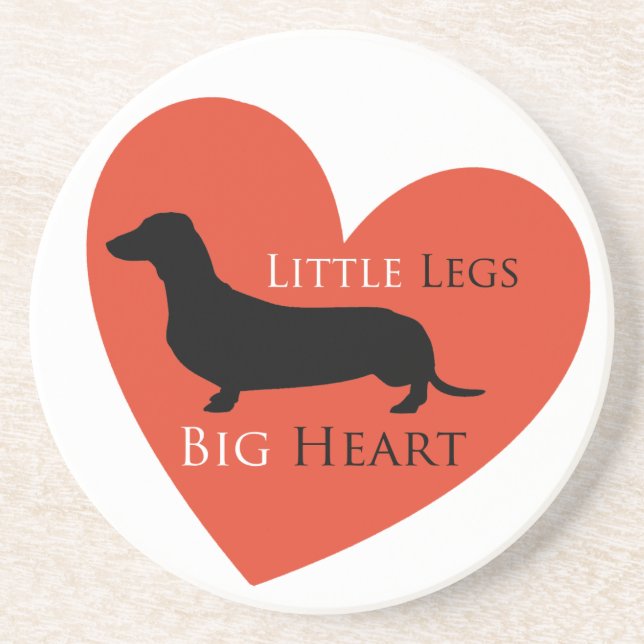 Dackel Getränkeuntersetzer (Vorne)