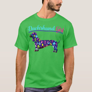 Dackel Girl Vintag Dackel Hund T-Shirt