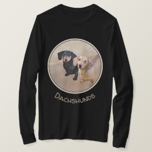 Dackel (glatt) Gemälde - Originale Hundekunst T-Shirt
