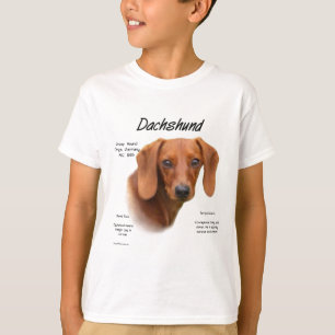 Dackel (glatt) Historiendesign T-Shirt