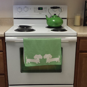 Dackel Green Disc Handtuch Dackel Dog Mamas & Väte