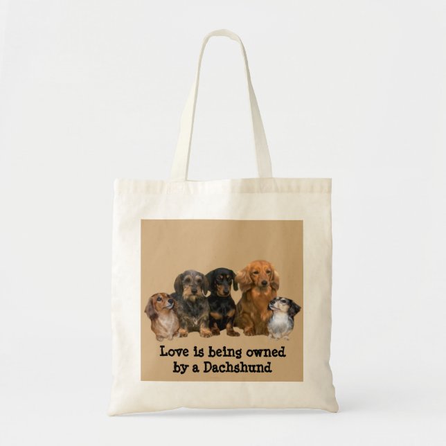 Dackel-Gruppen-Taschen-Tasche Tragetasche (Vorne)
