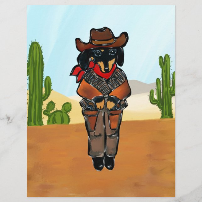 Dackel Gunslinger (Vorderseite)