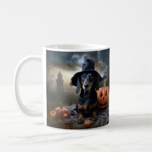Dackel Halloween Beängstigend Kaffeetasse