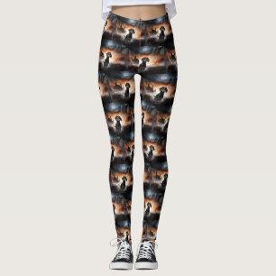 Dackel Halloween Beängstigend Leggings