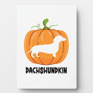 Dackel Halloween Hund Fotoplatte